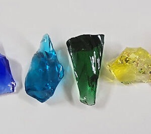 Gem 9 Piece Chakra Set Monatomic Andara Crystal 130.4 g.