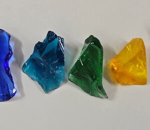 Gem 9 Piece Chakra Set Monatomic Andara Crystal 88.6 g.