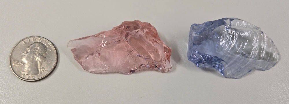 Rare Gem 2 Piece "Amplified" Set Monatomic Andara Crystal 29.3 g. - Image 2