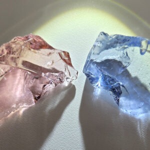 Rare Gem 2 Piece "Amplified" Set Monatomic Andara Crystal 29.3 g.