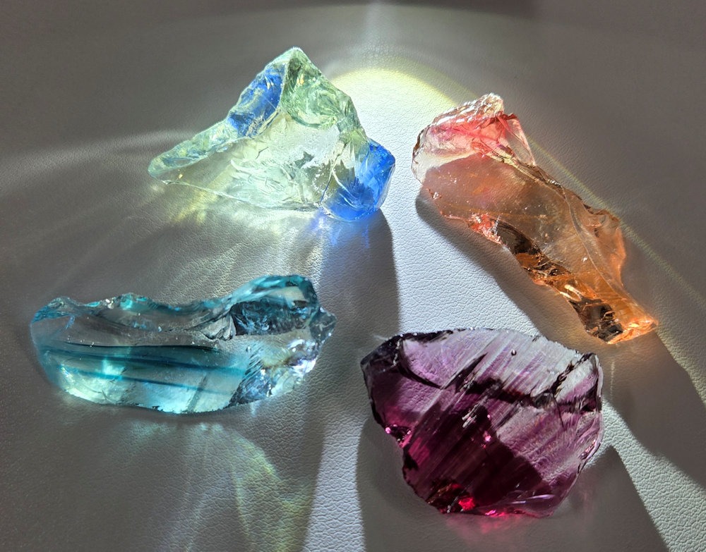 Rare Gem 4 Piece "Cultivate" Set Monatomic Andara Crystal 39.0 g.