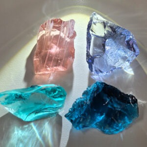 Rare Gem 4 Piece "Cultivate" Set Monatomic Andara Crystal 70.5 g.