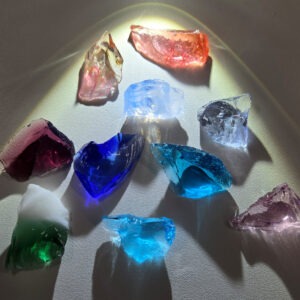 Rare Gem 10 Piece Pendant Set Monatomic Andara Crystal 37.6 g.