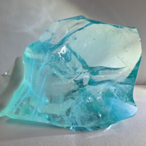 *Limited Time Special 30% Off!* Rare Gem Bicolor Angel Aura Bleu Topaz/Pastel Ice "Heart" Monatomic Andara Crystal 286.0 g.