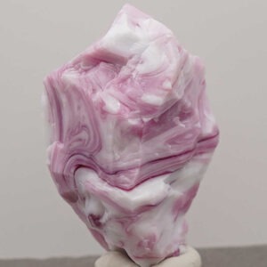 *Extremely Rare* Multi Banded Pastel Ice/HGW Pink/Raspberry "Heart" Monatomic Andara Crystal 155.0 g.