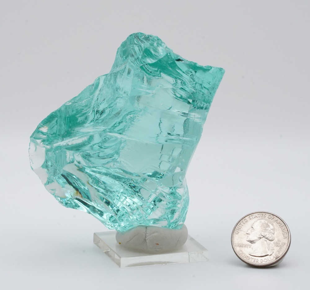 *Clearance Sale 30% Off!* Gem Cyan Angeles "Heart" Monatomic Andara Crystal 242.5 g. - Image 12