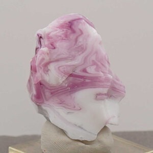 *Extremely Rare* Multi Banded Pastel Ice/HGW Pink/Raspberry Monatomic Andara Crystal 46.6 g.