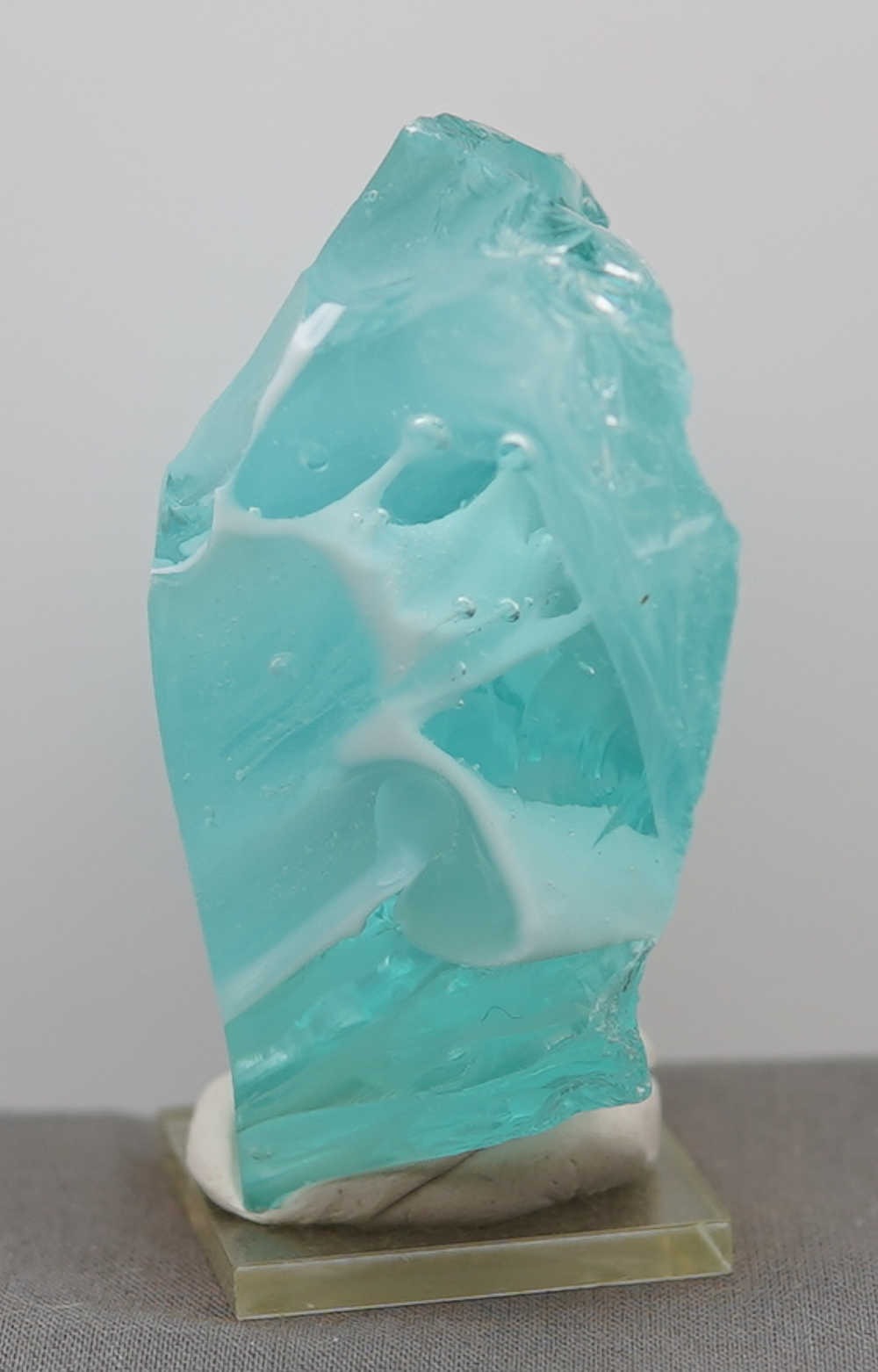 *Limited Time Special 30% Off!* Rare Gem Bicolor Angel Aura Bleu Topaz/Pastel Ice "Heart" Monatomic Andara Crystal 223.9 g. - Image 13