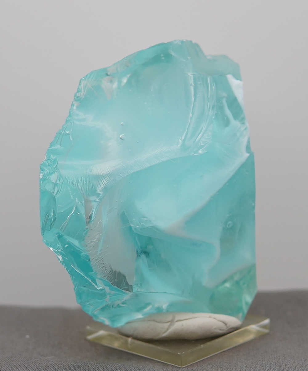 *Limited Time Special 30% Off!* Rare Gem Bicolor Angel Aura Bleu Topaz/Pastel Ice "Heart" Monatomic Andara Crystal 223.9 g. - Image 15
