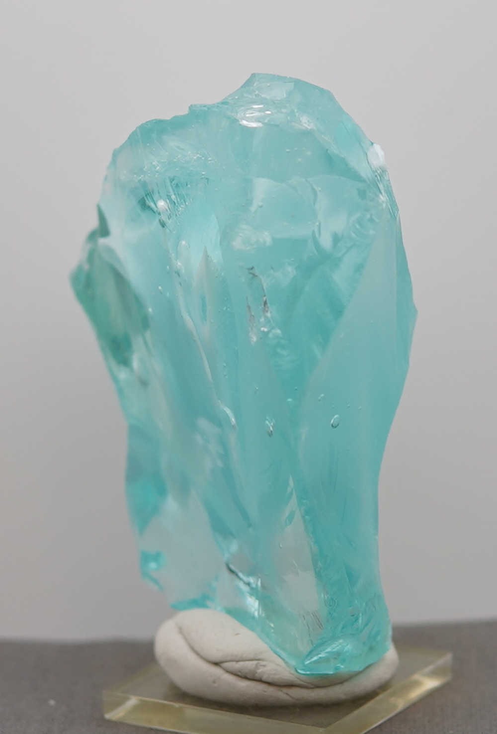 *Limited Time Special 30% Off!* Rare Gem Bicolor Angel Aura Bleu Topaz/Pastel Ice "Heart" Monatomic Andara Crystal 223.9 g. - Image 5