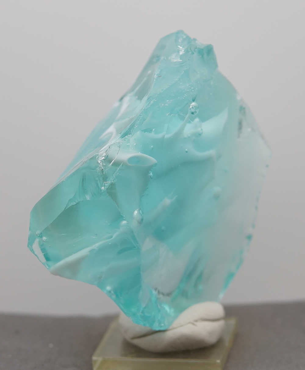 *Limited Time Special 30% Off!* Rare Gem Bicolor Angel Aura Bleu Topaz/Pastel Ice "Heart" Monatomic Andara Crystal 223.9 g. - Image 6
