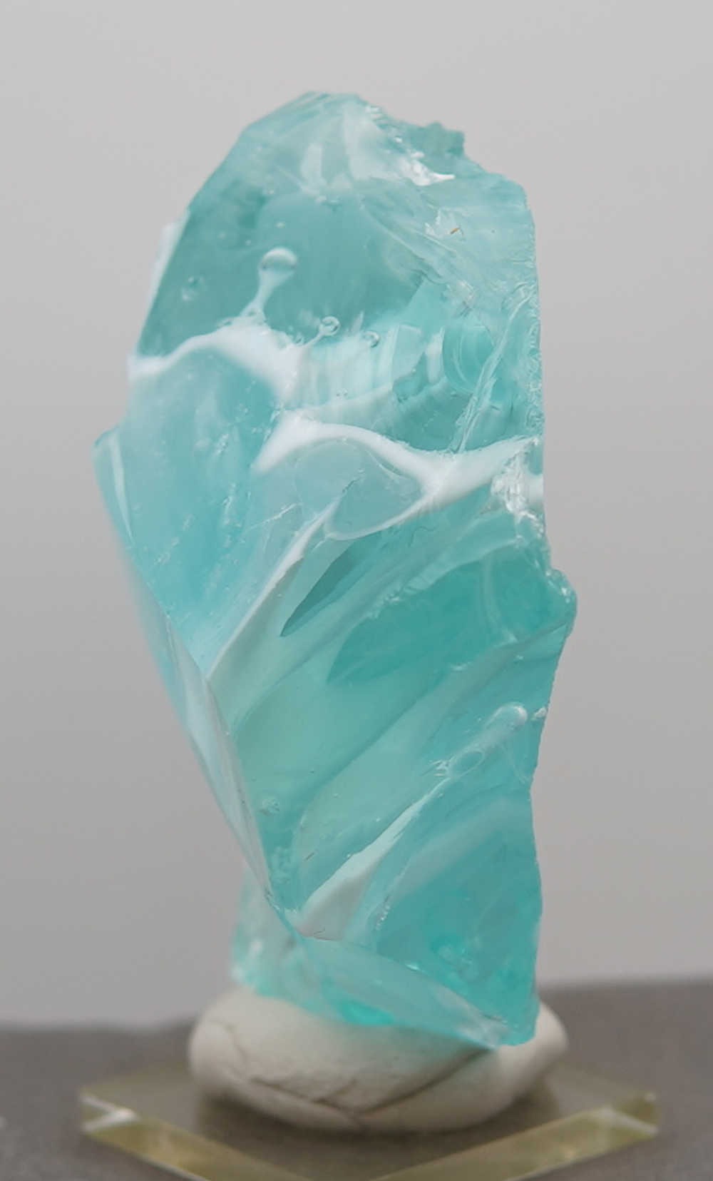 *Limited Time Special 30% Off!* Rare Gem Bicolor Angel Aura Bleu Topaz/Pastel Ice "Heart" Monatomic Andara Crystal 223.9 g. - Image 7