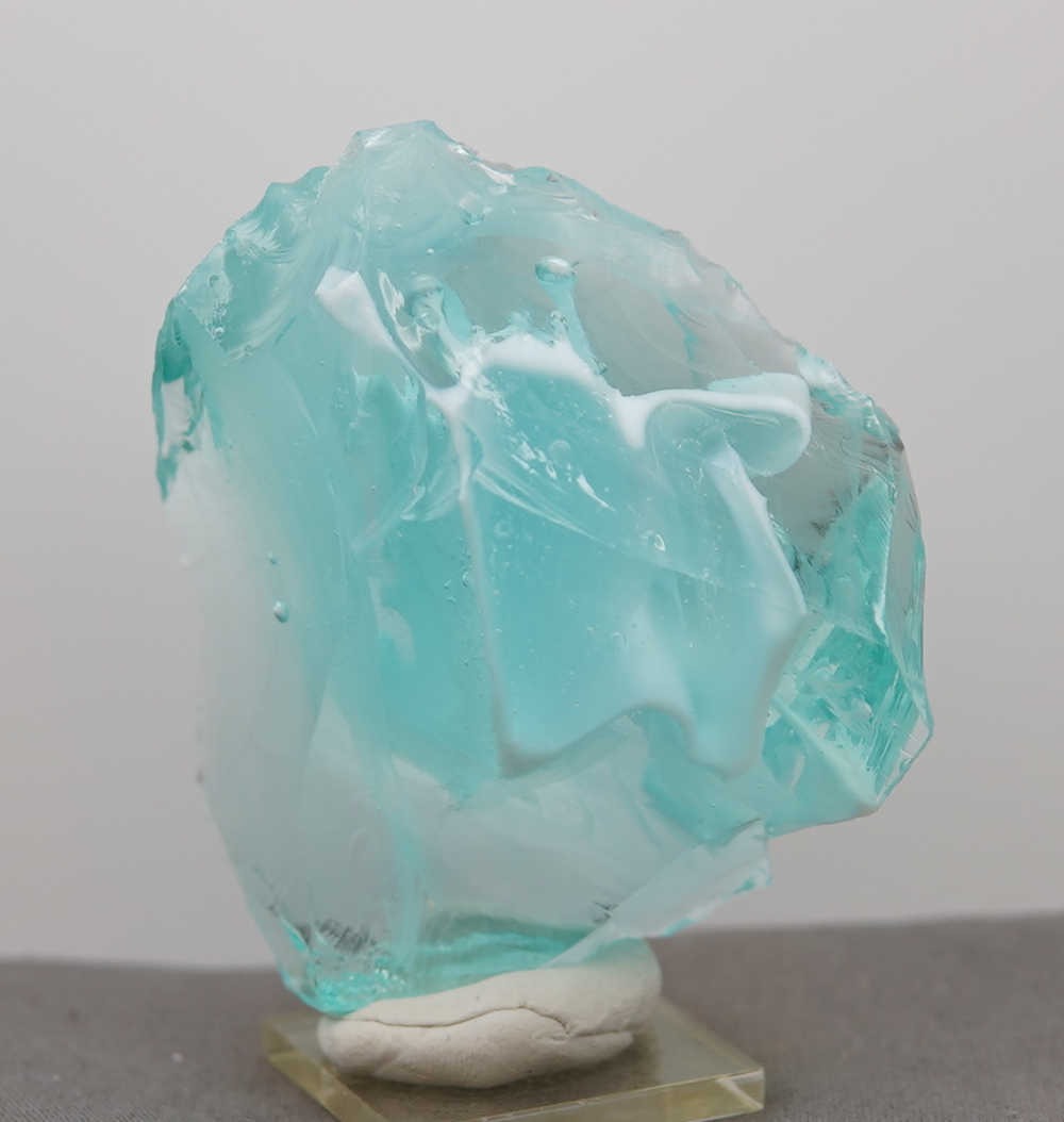 *Limited Time Special 30% Off!* Rare Gem Bicolor Angel Aura Bleu Topaz/Pastel Ice "Heart" Monatomic Andara Crystal 223.9 g. - Image 9