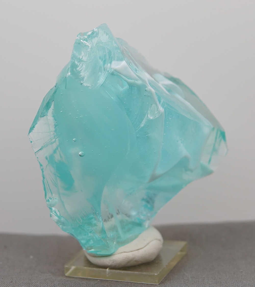 *Limited Time Special 30% Off!* Rare Gem Bicolor Angel Aura Bleu Topaz/Pastel Ice "Heart" Monatomic Andara Crystal 223.9 g. - Image 10