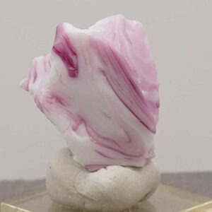 *Extremely Rare* Multi Banded Pastel Ice/HGW Pink/Raspberry Monatomic Andara Crystal 34.9 g.