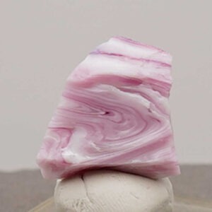 *Extremely Rare* Multi Banded Pastel Ice/HGW Pink/Raspberry Monatomic Andara Crystal 21.1 g.