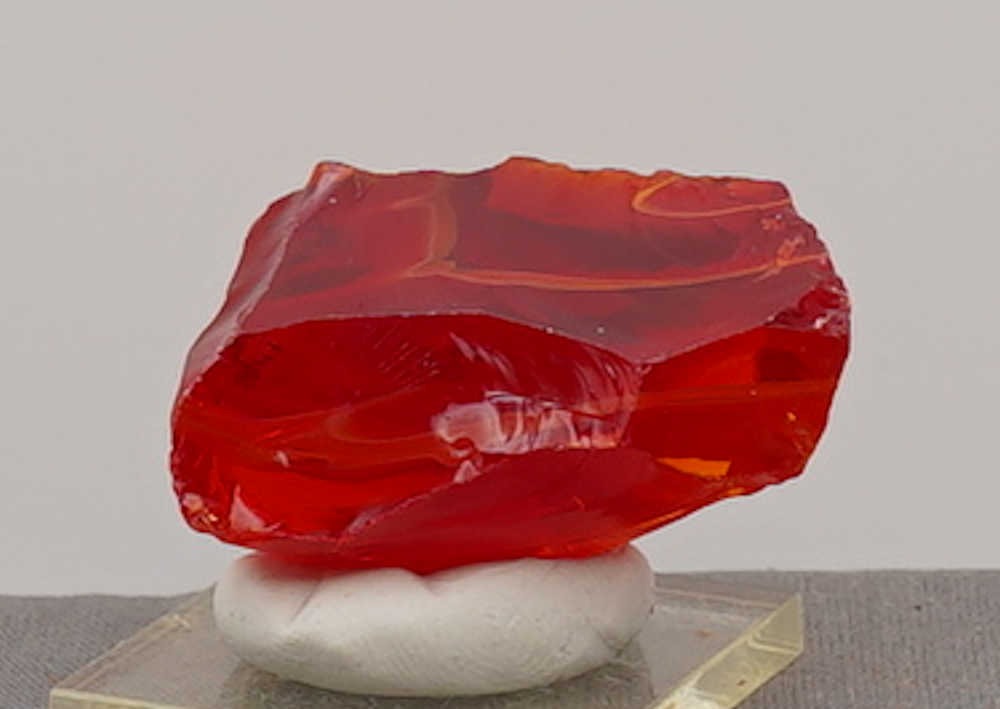 Rare Gem Banded Angel Aura Fire Opal/Lemurian Sunrise Monatomic Andara Crystal 33.5 g. - Image 10