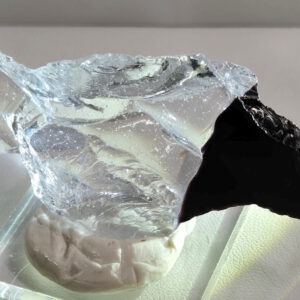 *Last Available Pc.* Rare Gem Cosmic Ice Sea Foam/Iridium Black Monatomic Andara Crystal 23.6 g.