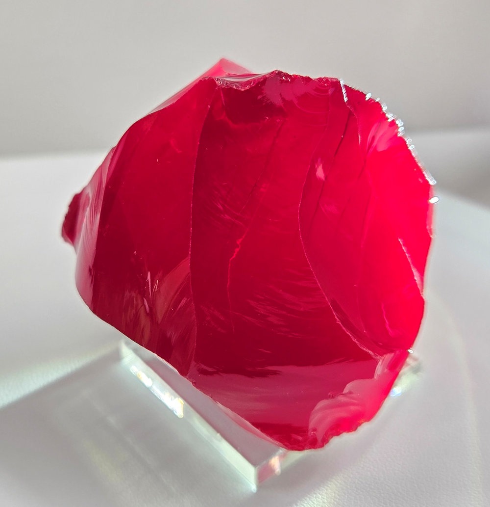 Rare Gem Banded Angel Aura Scarlet Shift/Dragon's Blood "Heart" Monatomic Andara Crystal 168.5 g. - Image 3