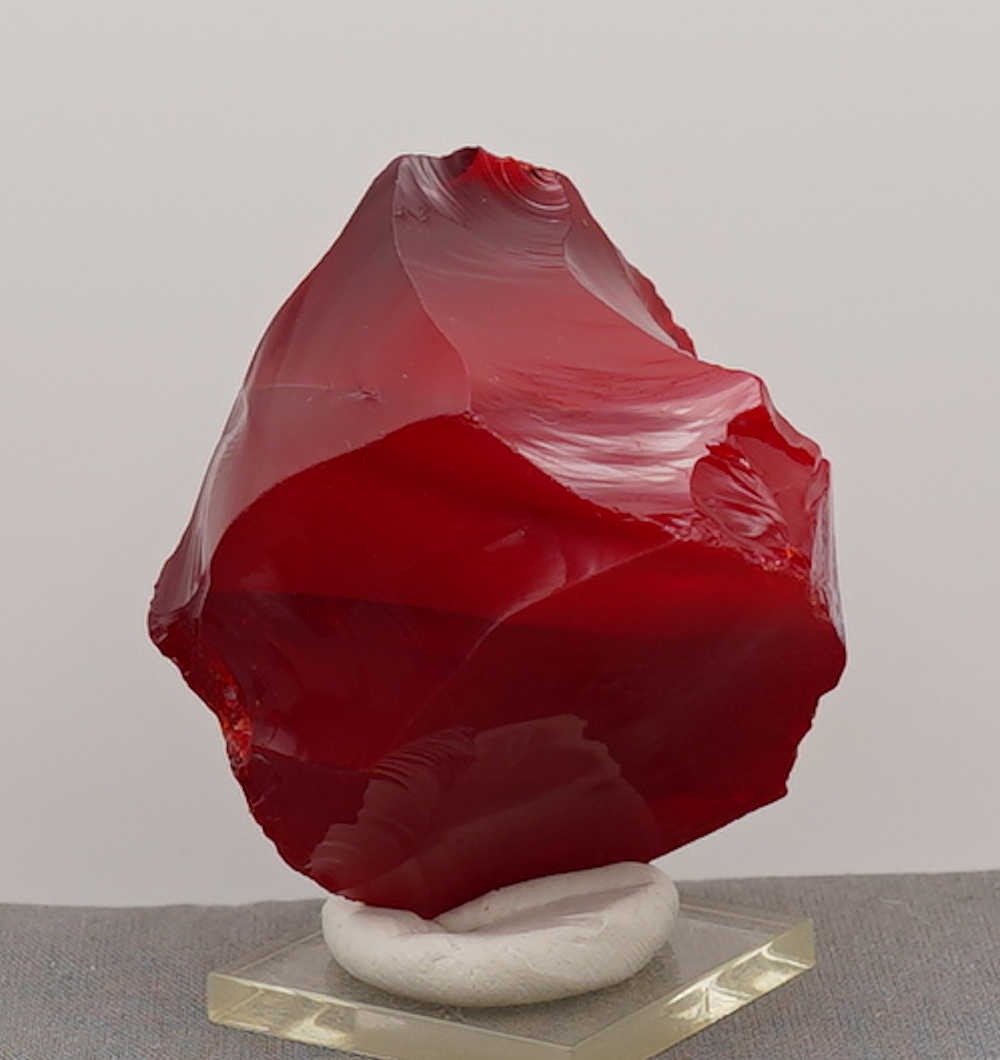 Rare Gem Banded Angel Aura Scarlet Shift/Dragon's Blood "Heart" Monatomic Andara Crystal 168.5 g. - Image 12