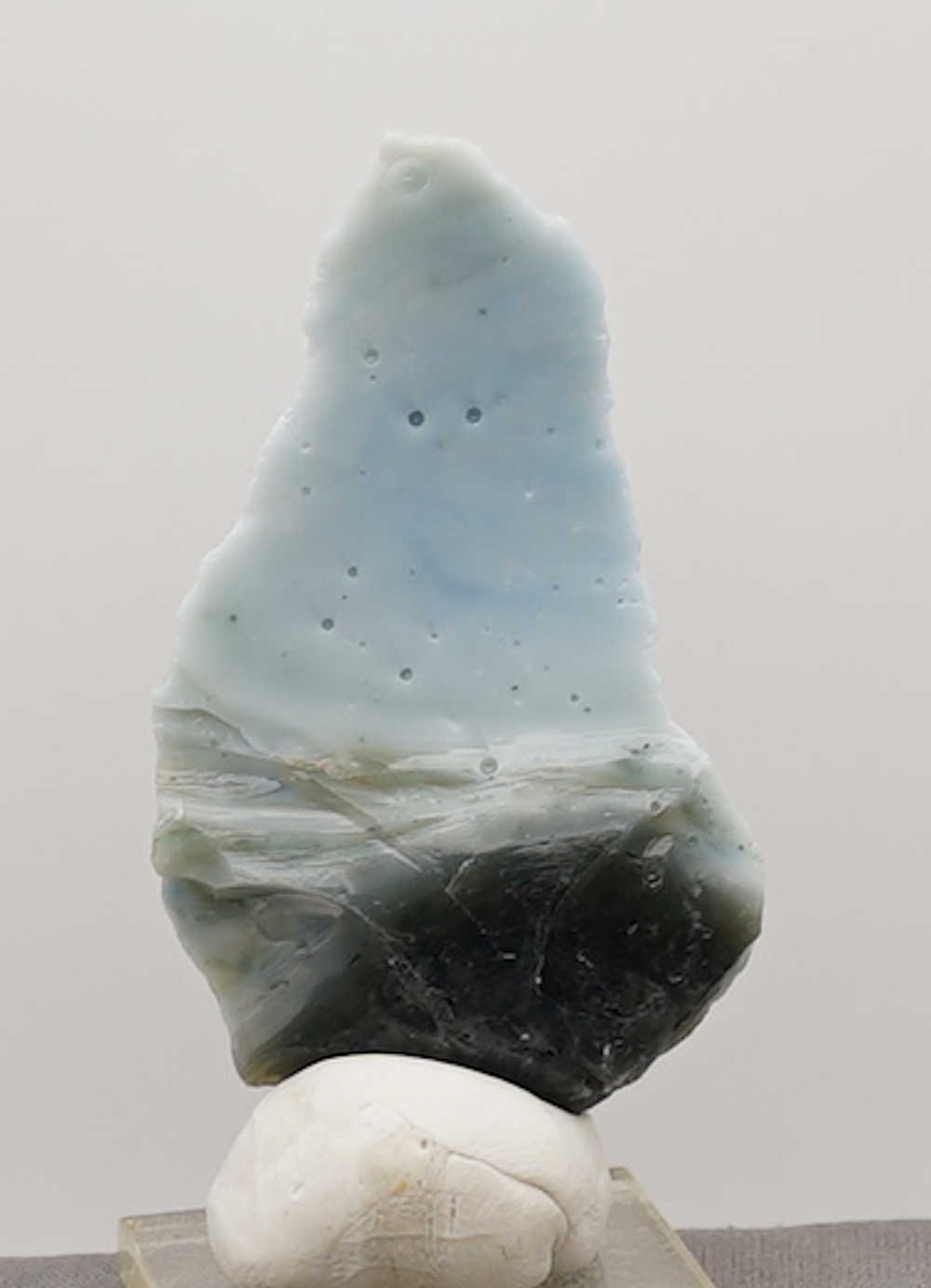 *Only 2 Pcs. Available* Rare Multi Banded Pastel Glacier/Adamantine/Earth Shaman/Ice Monatomic Andara Crystal 47.5 g.