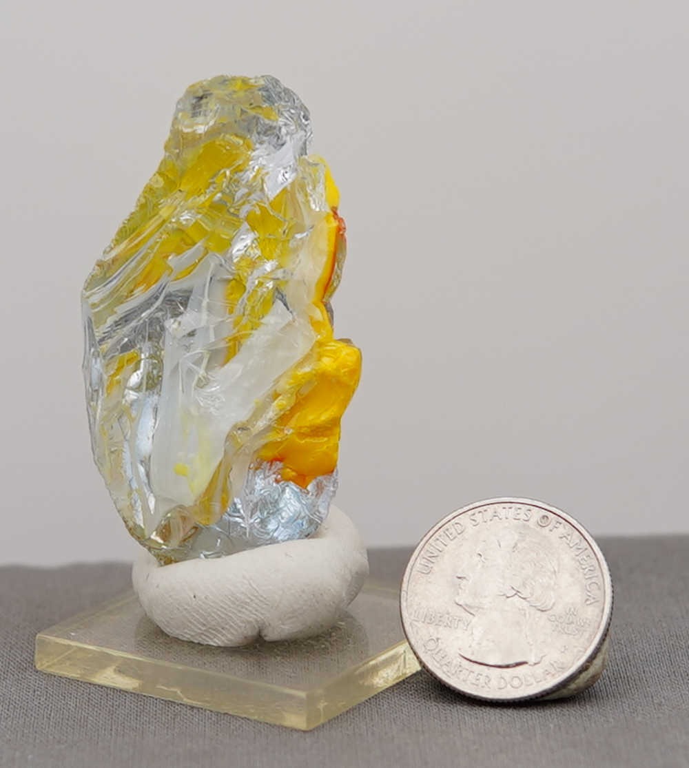 Extremely Rare Gem Multi Ice/Sapphire/Solaris/Fire Opal/Pastel Monatomic Andara Crystal 38.0 g. - Image 13