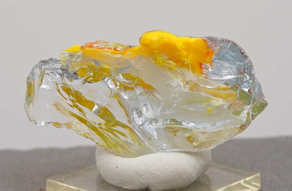 Extremely Rare Gem Multi Ice/Sapphire/Solaris/Fire Opal/Pastel Monatomic Andara Crystal 38.0 g. - Image 8