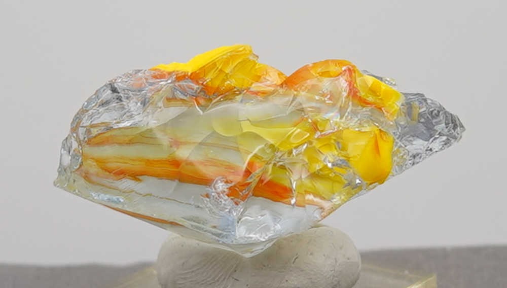 Extremely Rare Gem Multi Ice/Sapphire/Solaris/Fire Opal/Pastel Monatomic Andara Crystal 38.0 g. - Image 9