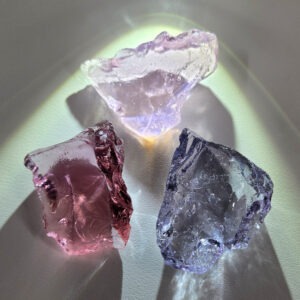 Rare Gem 3 Piece "Sacred Triad" Set Monatomic Andara Crystal 57.3 g.