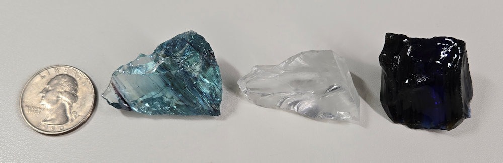Rare Gem 3 Piece "Sacred Triad" Set Monatomic Andara Crystal 39.5 g. - Image 2
