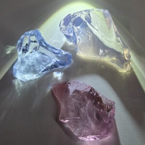 Rare Gem 3 Piece "Sacred Triad" Set Monatomic Andara Crystal 36.8 g.