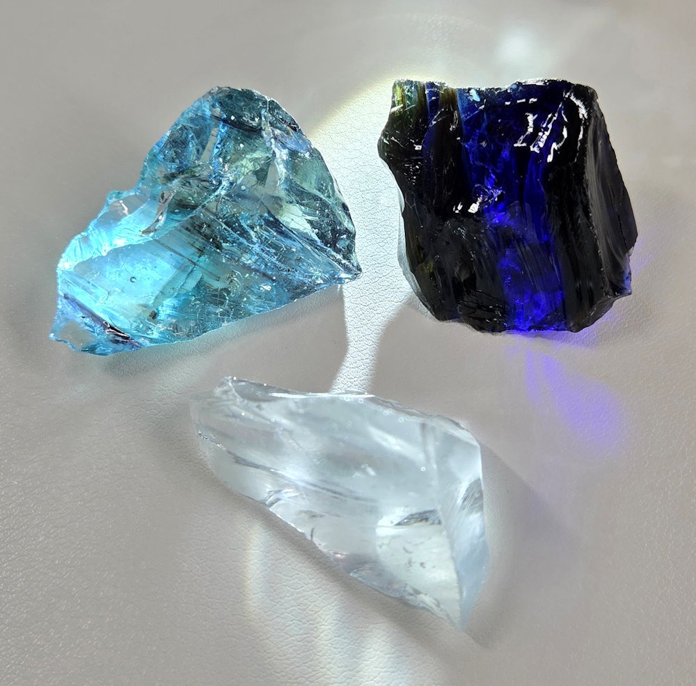 Rare Gem 3 Piece "Sacred Triad" Set Monatomic Andara Crystal 39.5 g.