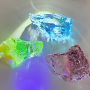 Rare Gem 3 Piece "Sacred Triad" Set Monatomic Andara Crystal 49.7 g.
