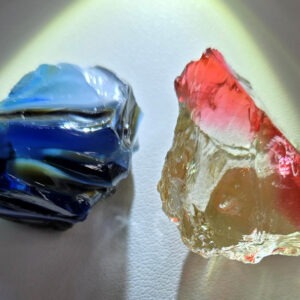 Rare Gem 2 Piece "Amplified" Set Monatomic Andara Crystal 38.0 g.