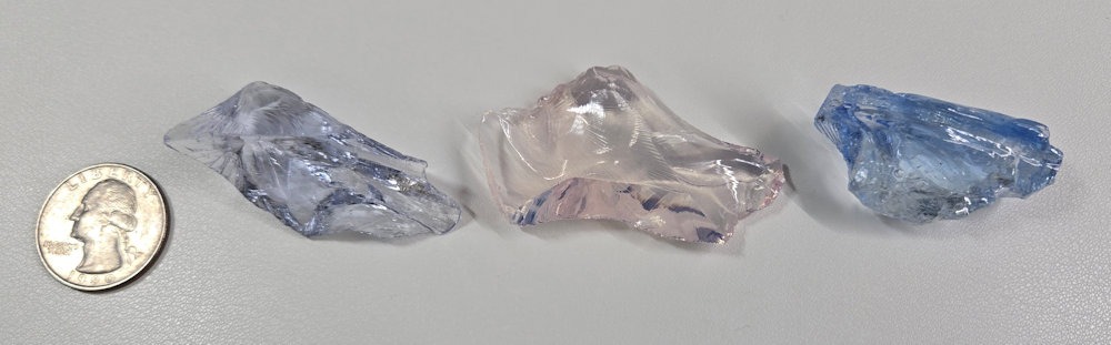Rare Gem 3 Piece "Sacred Triad" Set Monatomic Andara Crystal 39.4 g. - Image 2