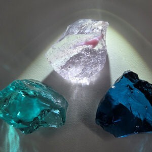 Rare Gem 3 Piece "Sacred Triad" Set Monatomic Andara Crystal 56.1 g.