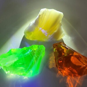Rare Gem 3 Piece "Sacred Triad" Set Monatomic Andara Crystal 47.5 g.