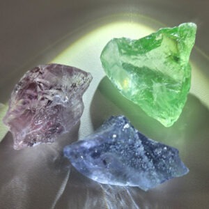 Rare Gem 3 Piece "Sacred Triad" Set Monatomic Andara Crystal 52.7 g.