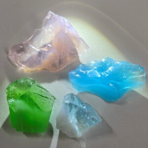 Rare Gem 4 Piece "Cultivate" Set Monatomic Andara Crystal 35.8 g.