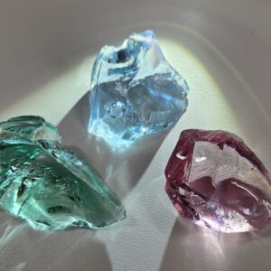 Rare Gem 3 Piece "Sacred Triad" Set Monatomic Andara Crystal 37.7 g.