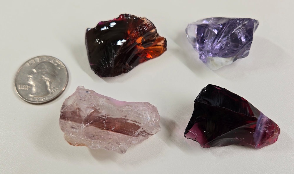 Rare Gem 4 Piece "Cultivate" Set Monatomic Andara Crystal 60.6 g. - Image 3