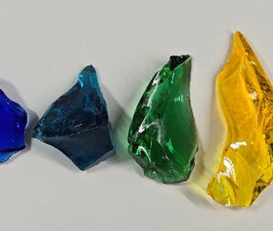 Gem 9 Piece Chakra Set Monatomic Andara Crystal 95.6 g.