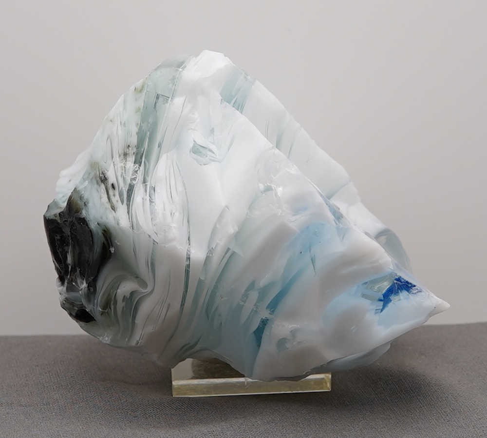 *One of a Kind* *Father's Day Special 20% Off!* Extremely Rare Gem Glacier/Angel Aura Ice/Multi Rainbow/Pastel Ice/Multi Iridium "Heart" Monatomic Andara Crystal 522.0 g. - Image 4