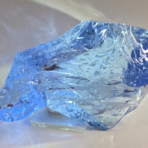 Rare Gem Lady Nellie "Heart" with Sea Foam Monatomic Andara Crystal 269.8 g.
