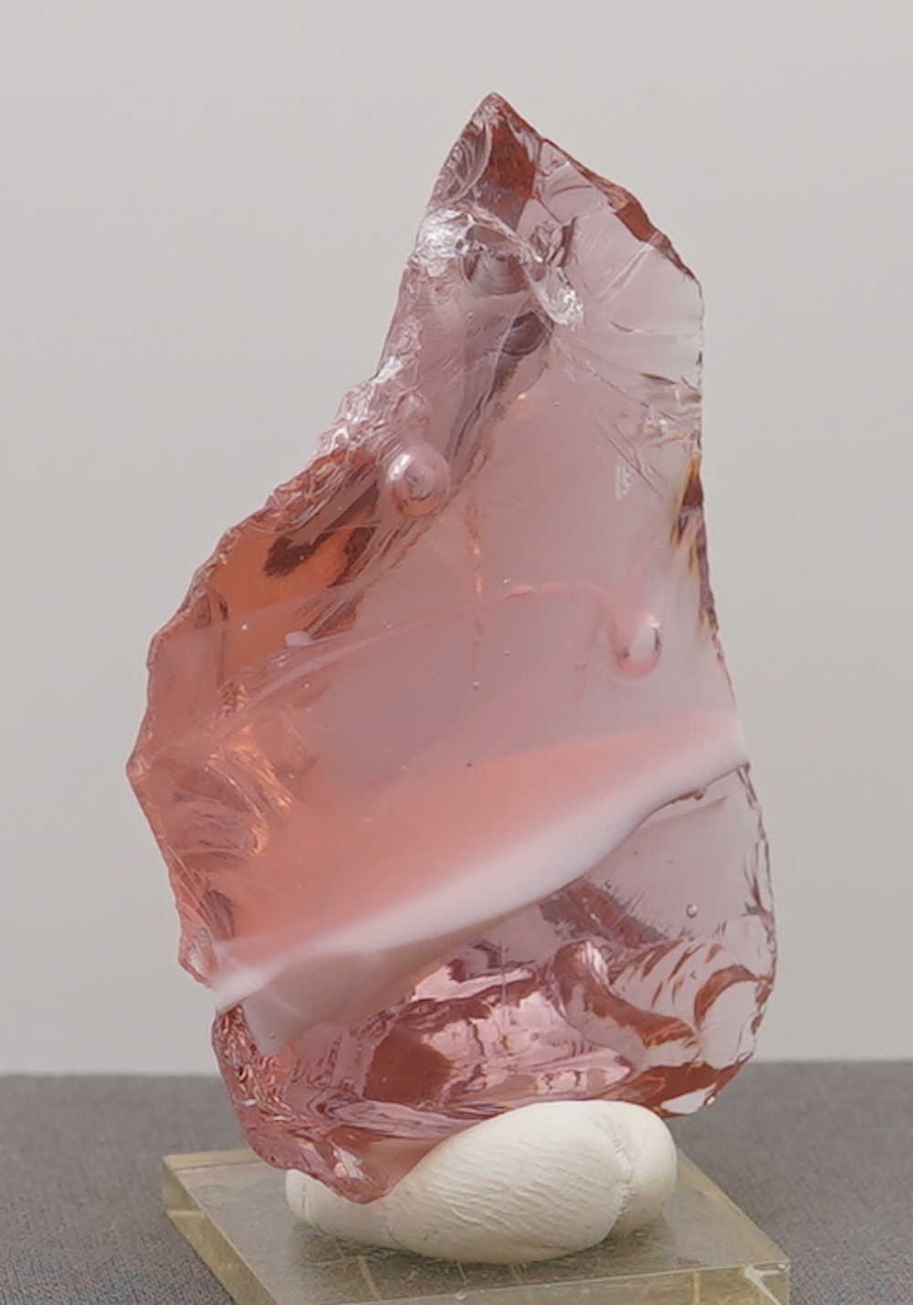 Rare Gem Angel Aura HGW Pink/Pastel Ice with bubbles Monatomic Andara Crystal 108.9 g. - Image 3