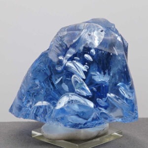 Rare Gem Lady Nellie "Heart" with large bubbles Monatomic Andara Crystal 323.0 g.