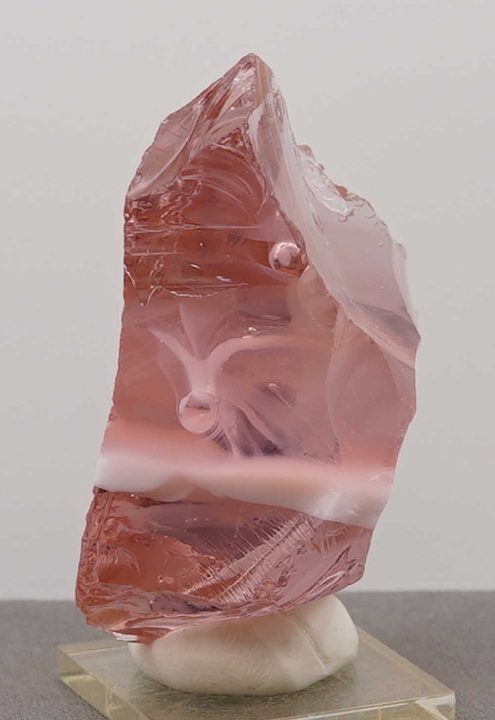 Rare Gem Angel Aura HGW Pink/Pastel Ice with bubbles Monatomic Andara Crystal 108.9 g. - Image 6