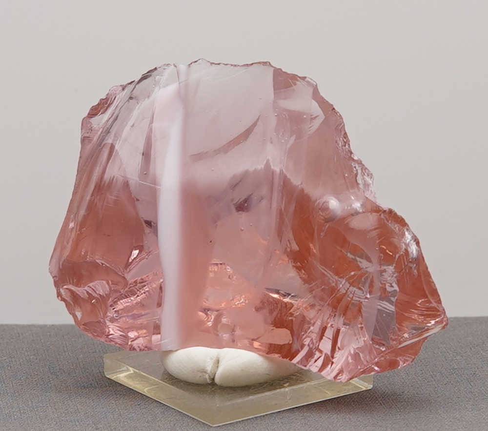 Rare Gem Angel Aura HGW Pink/Pastel Ice with bubbles Monatomic Andara Crystal 108.9 g. - Image 7