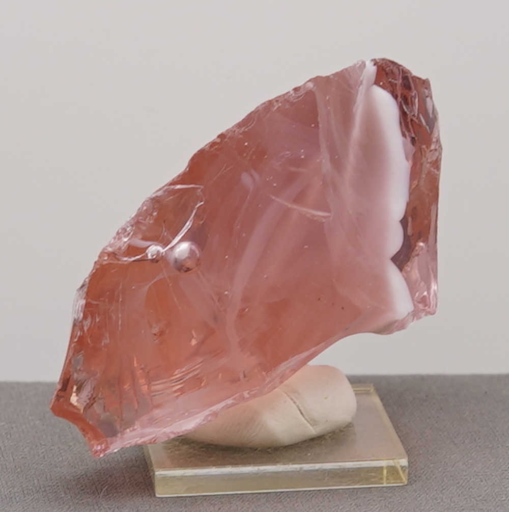Rare Gem Angel Aura HGW Pink/Pastel Ice with bubbles Monatomic Andara Crystal 108.9 g. - Image 9