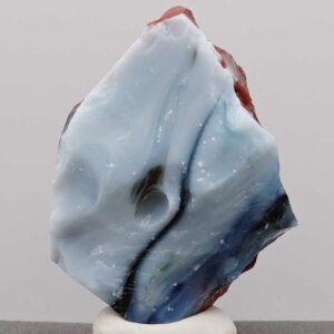 *Extremely Rare* Gem Angel Aura Celestial Gold/Dragon's Blood/Pastel Ice/Sapphire/Iridium Black "Heart" Monatomic Andara Crystal 148.1 g.